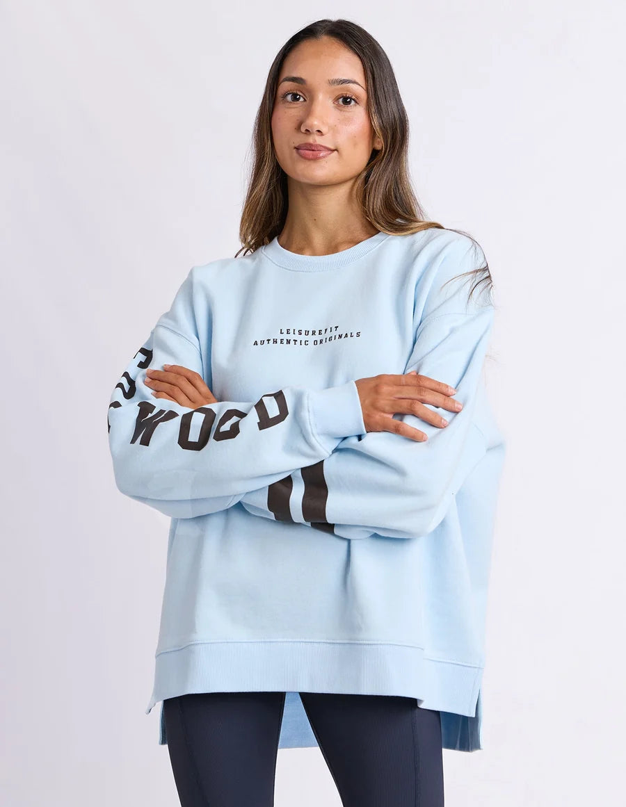 Foxwood Origin Crew - Light Blue with Coffee