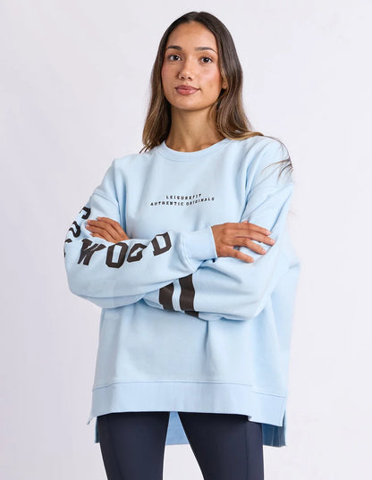 Foxwood Origin Crew - Light Blue with Coffee
