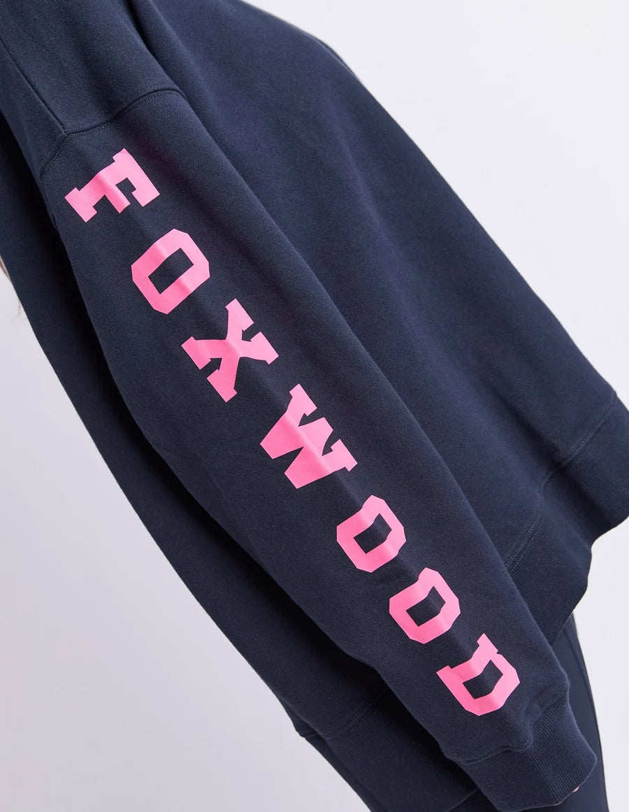 Foxwood Origin Crew -  Navy with Bright Pink