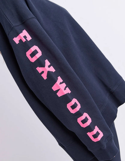 Foxwood Origin Crew -  Navy with Bright Pink