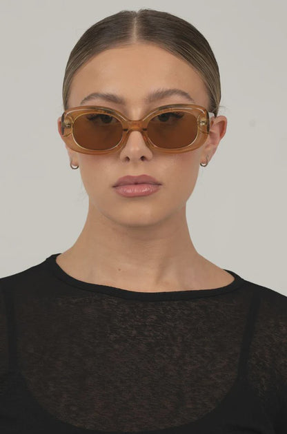 Otra Eyewear Sunglasses Viv  Gold/Khaki Mirror