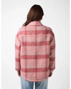 Stella + Gemma Paige Shacket - Winter Berry Check