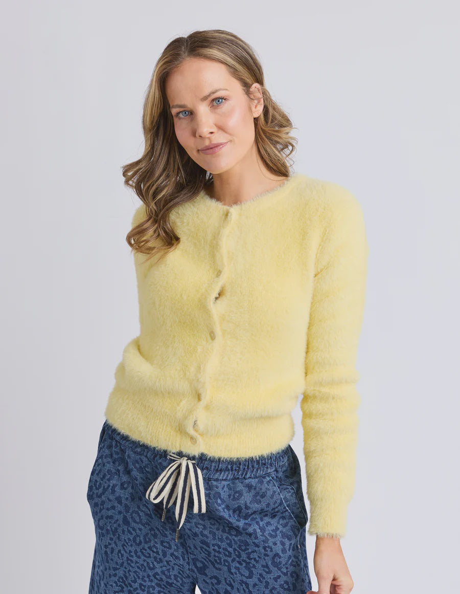 Elm Paris Cardigan - Pale Lemon