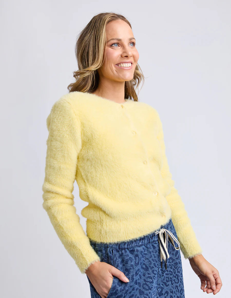 Elm Paris Cardigan - Pale Lemon