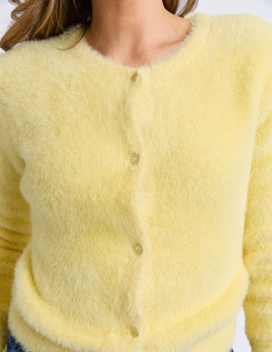 Elm Paris Cardigan - Pale Lemon