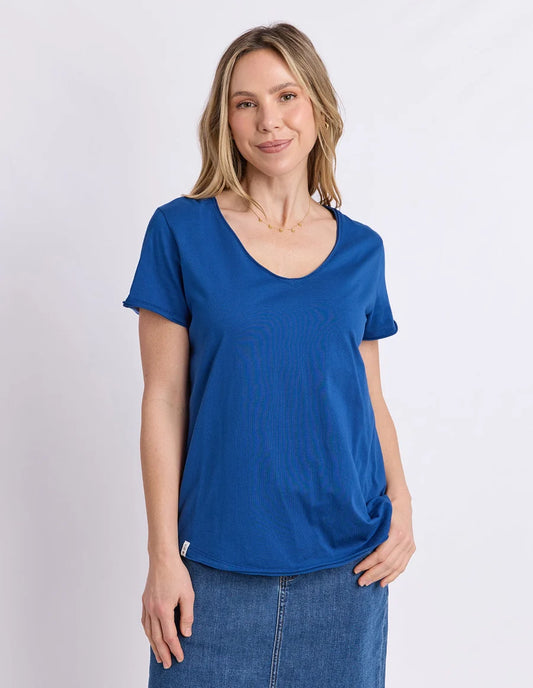 Elm Pima Vee Tee - China Blue