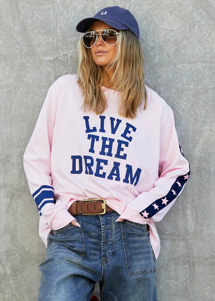 Hammill & Co Live The Dream L/S - Pink