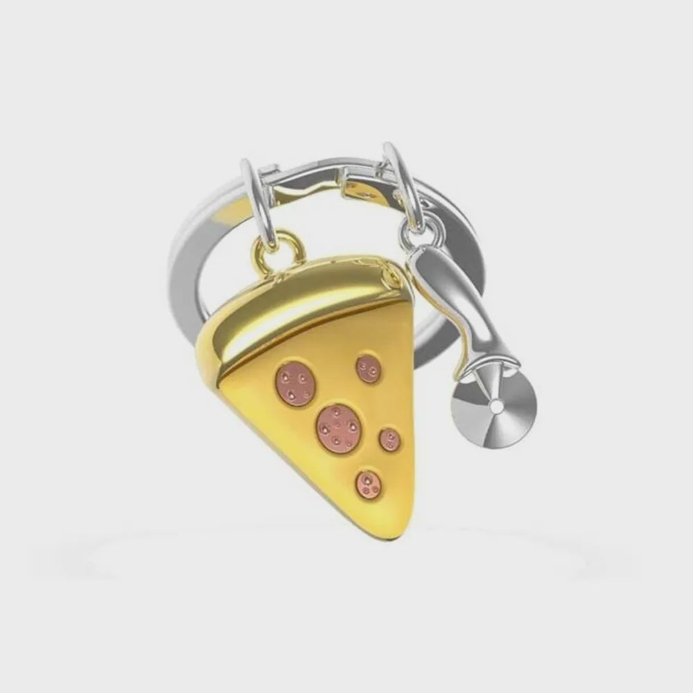 Stellar Haus Metalmorphose Keyring - Pizza