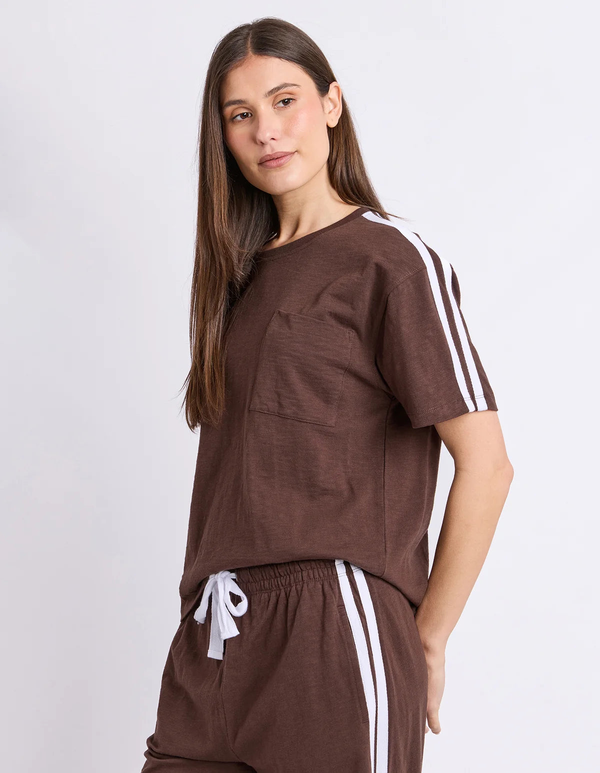 Foxwood Power Tee - Chocolate