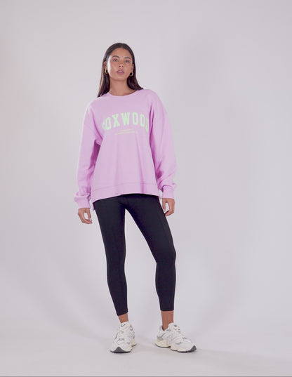 Foxwood Interval Crew - Pink with Green