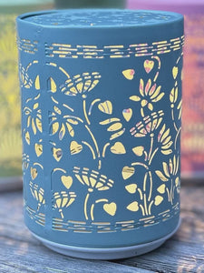 Stellar Haus Shadow Cast Lantern - Blue Garden