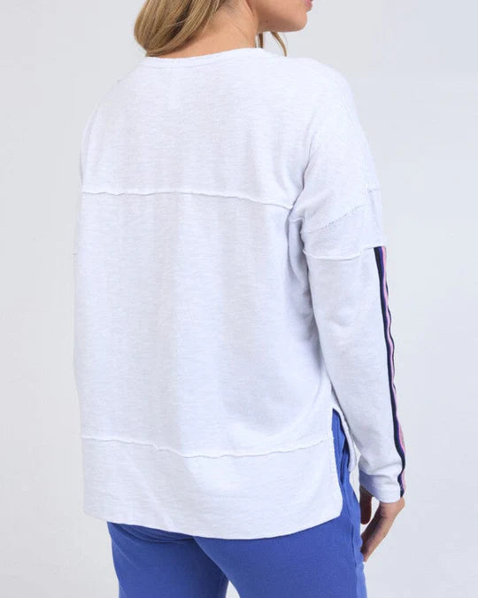Foxwood Racer Throw On Tee - White