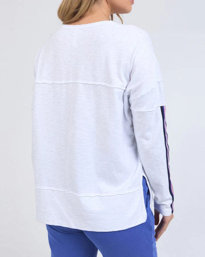 Foxwood Racer Throw On Tee - White
