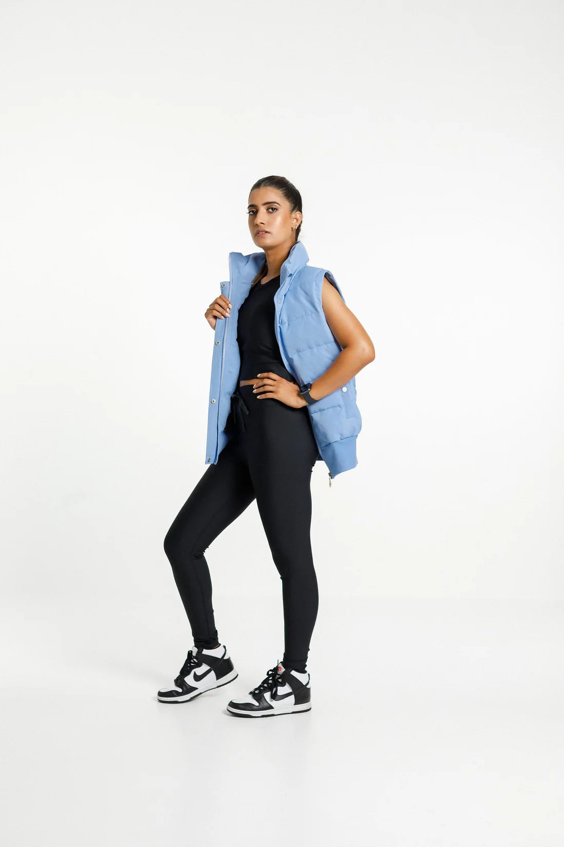 Rose Road Dawn Puffer Vest - Cerulean