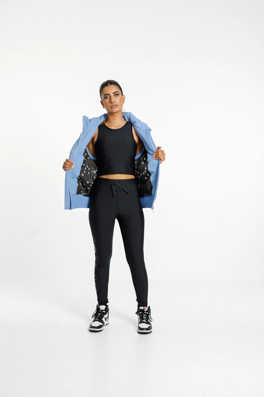 Rose Road Dawn Puffer Vest - Cerulean