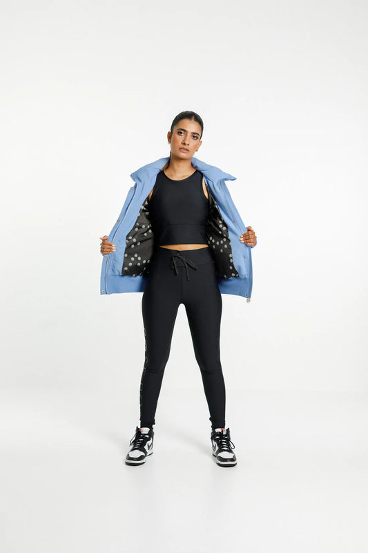 Rose Road Dawn Puffer Jacket - Cerulean