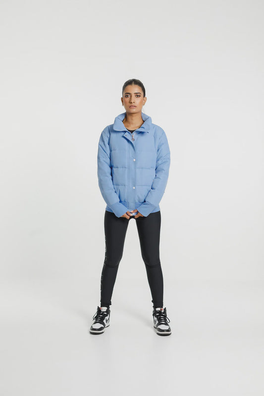 Rose Road Dawn Puffer Jacket - Cerulean