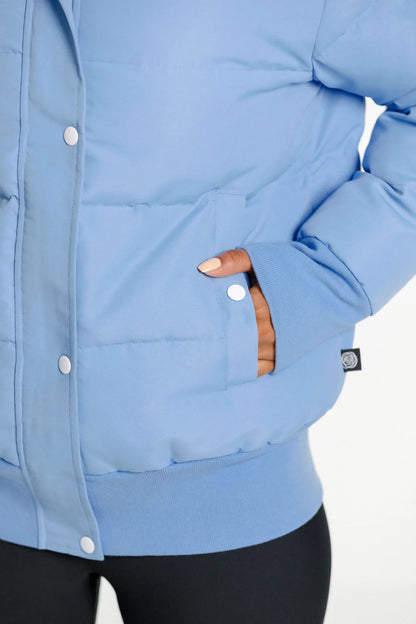 Rose Road Dawn Puffer Jacket - Cerulean