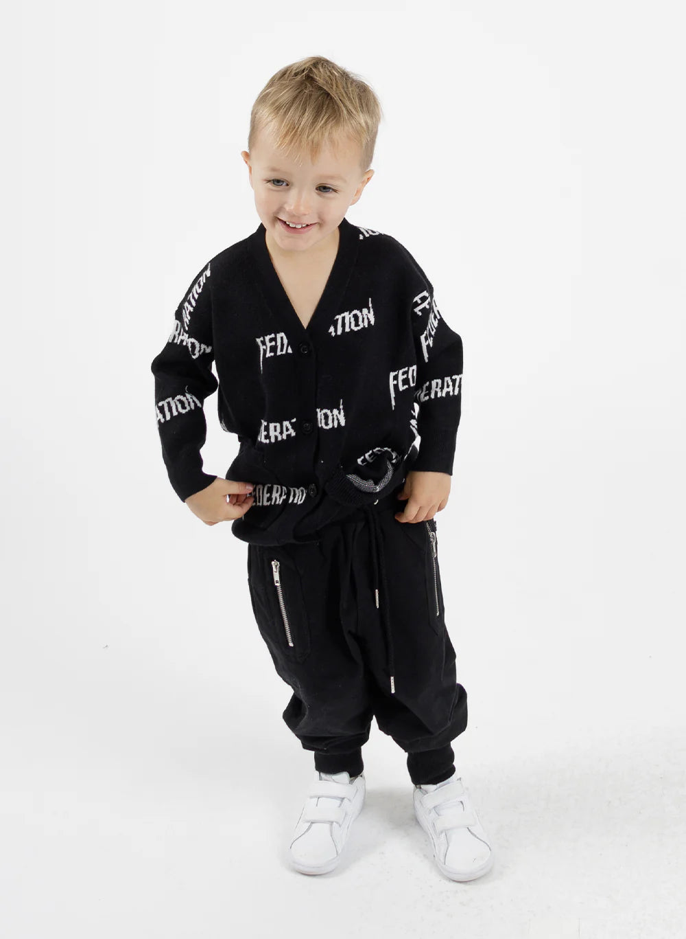 Federation Mini KIDS Playground Trackies  - Black
