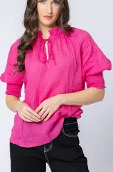 Leila + Luca SS Encourage Top - Pink