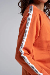 Style Laundry Tape Sweater Orange