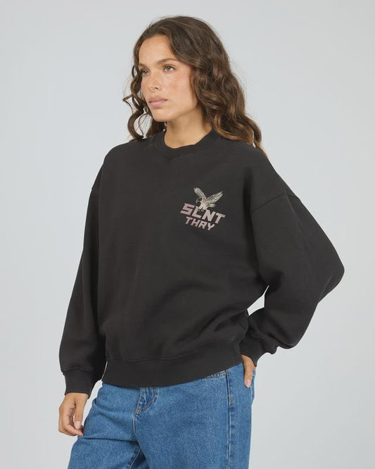 Silent Theory Soar Now Crew - Washed Black