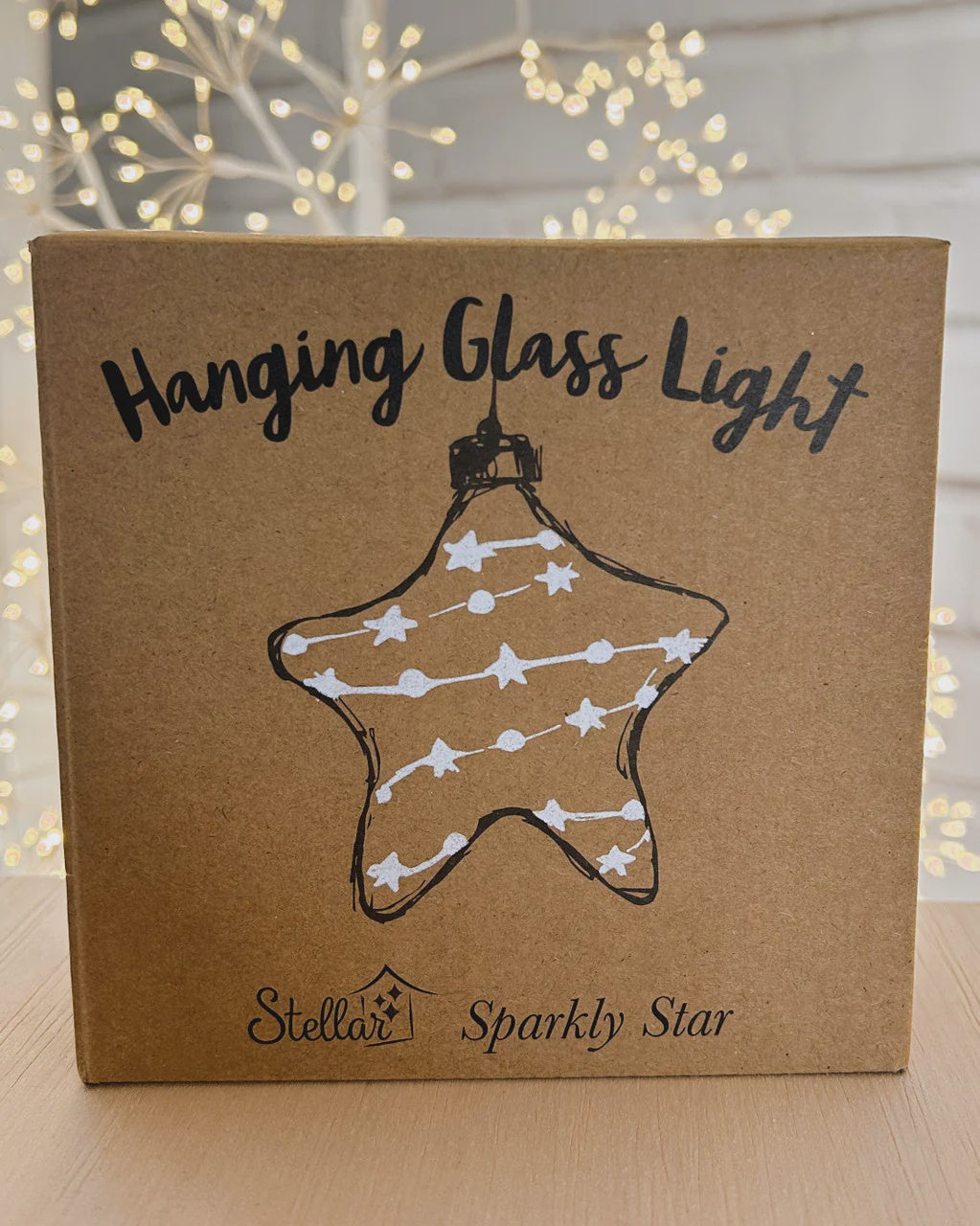 Stellar Haus Hanging Glass Star Sparkly