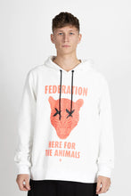 Load image into Gallery viewer, Federation Staple Hood Animals White
