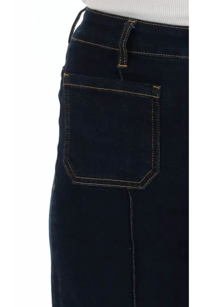 Honey Denim Xena Wide Leg Jean - Dark Denim