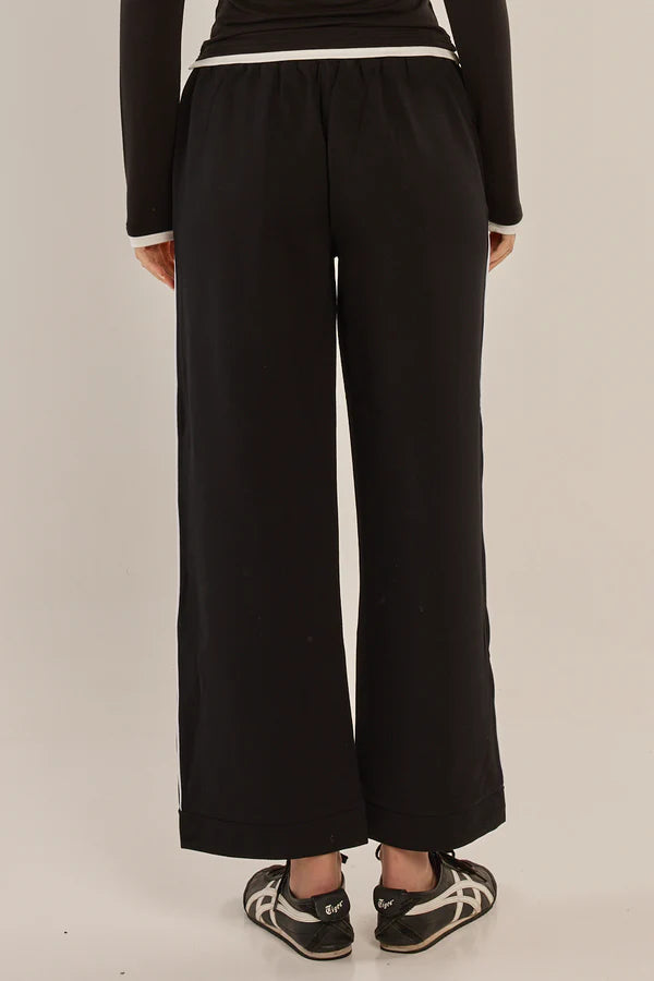 Betty Basics Bien Ponte Jogger - Black/White