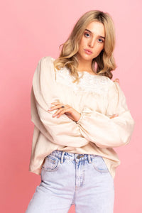 Charlo Hannah Top Beige