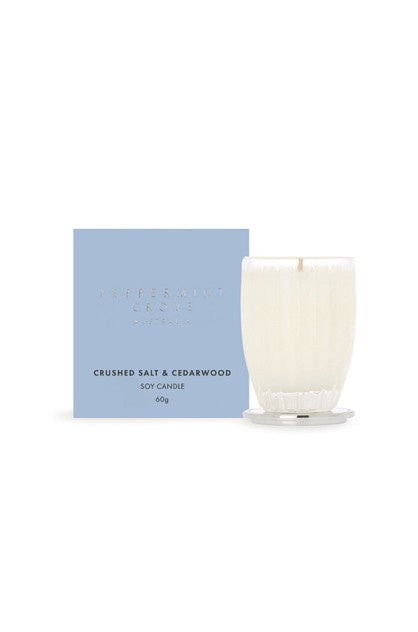 Peppermint Grove Candle 60g Crushed Salt & Cedarwood