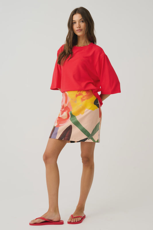 Cartel & Willow Solana Tee - Mandarin