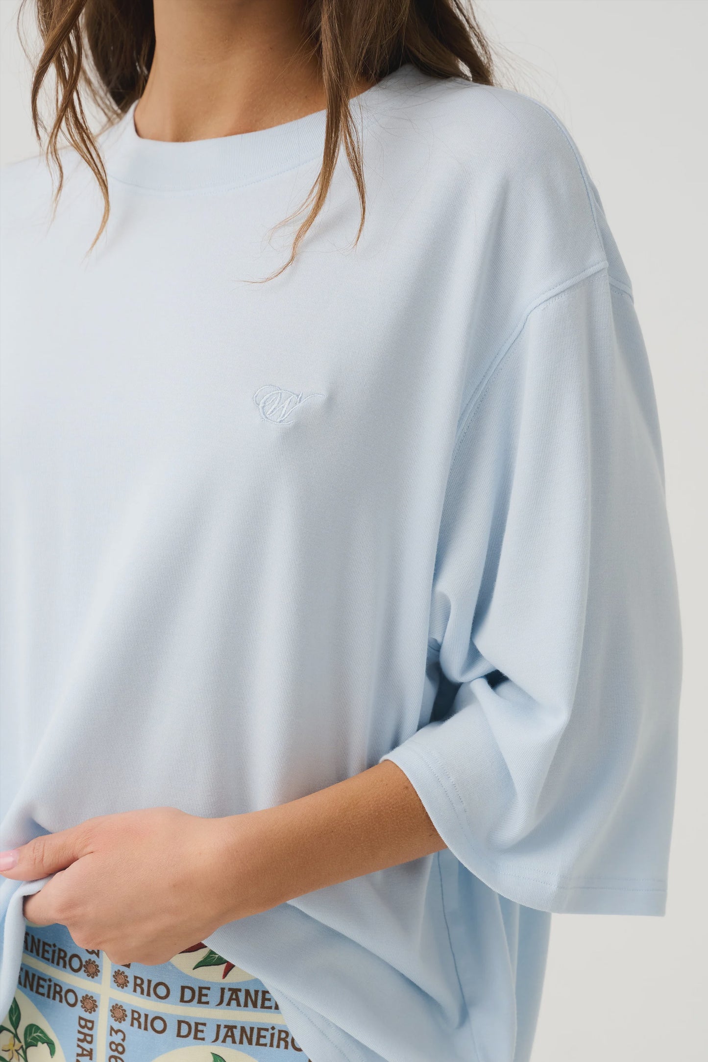 Cartel & Willow Solana Tee - Ice Blue