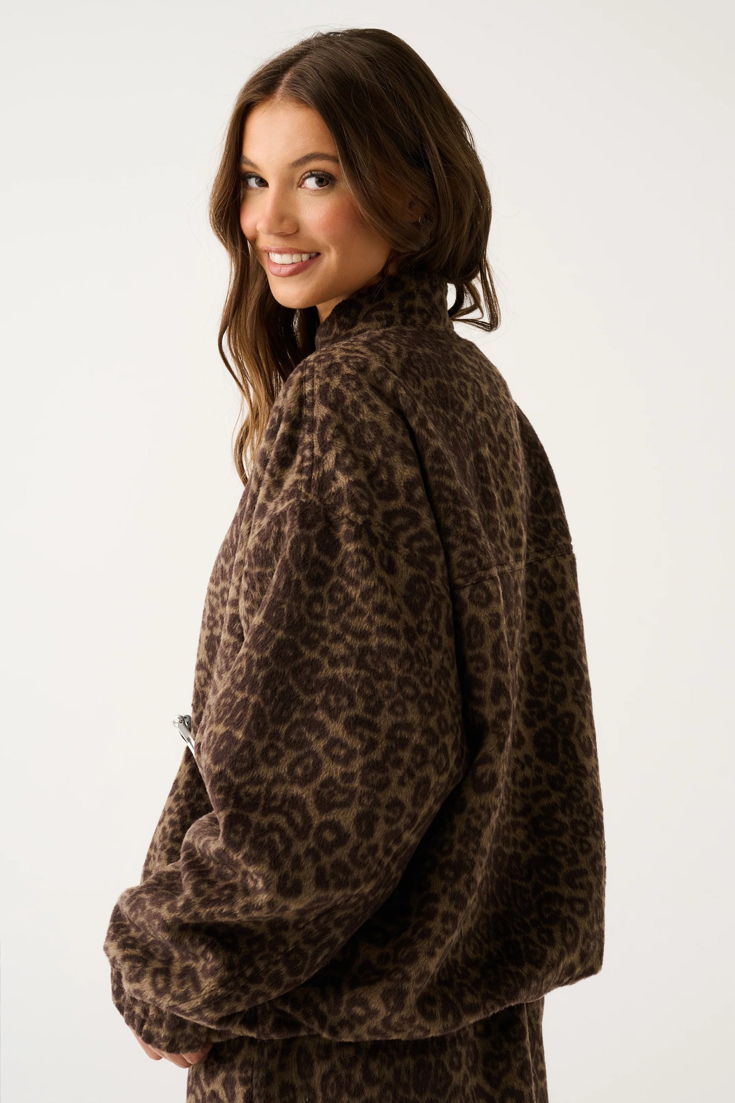 Cartel & Willow Milo Jacket - Brushed Leopard