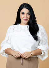 Load image into Gallery viewer, Charlo Tommy Embroidered Top - White
