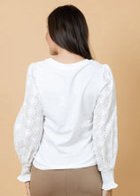 Load image into Gallery viewer, Charlo Tommy Embroidered Top - White
