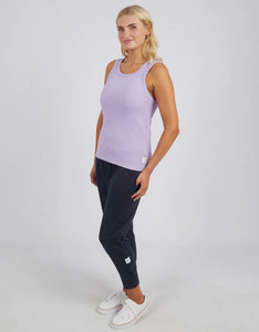 Elm Rib Crew Tank Periwinkle