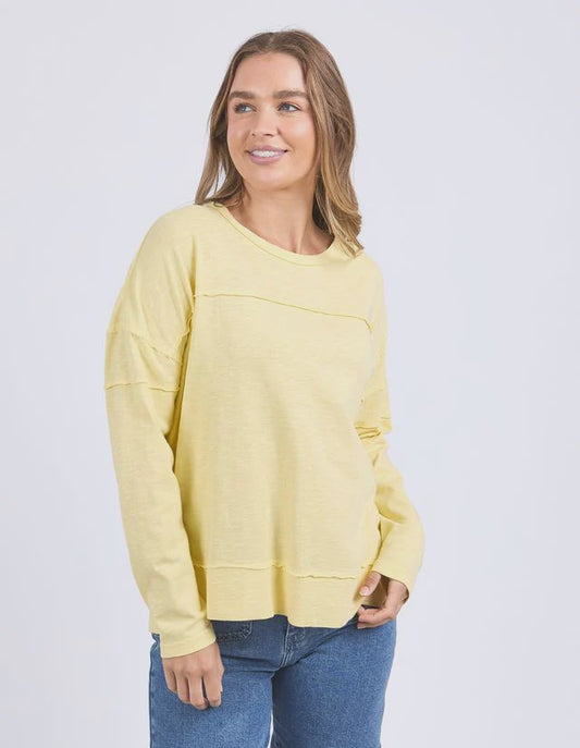 Foxwood Jayne Throw On Top - Lemon