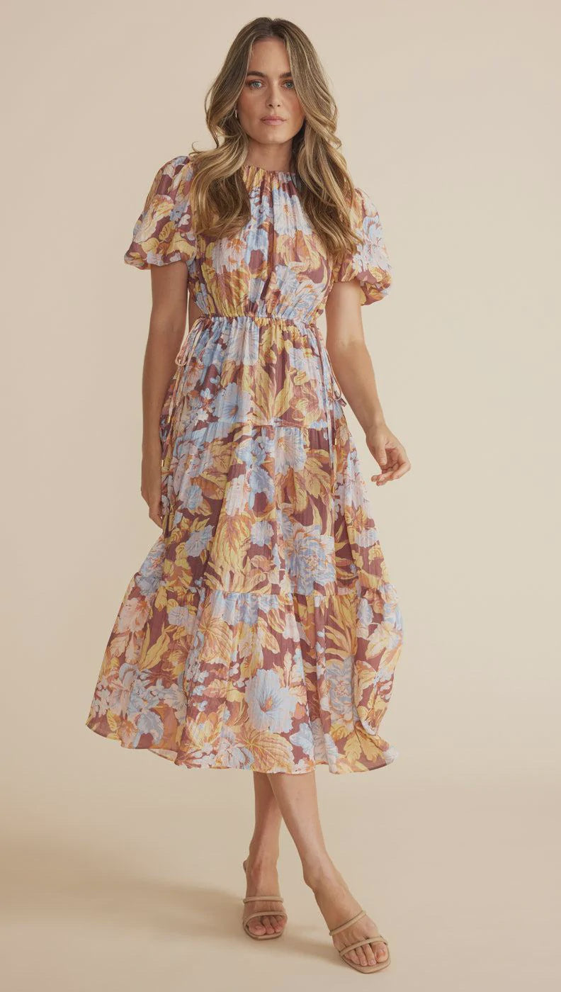 MinkPink Serena Midi Dress Multi