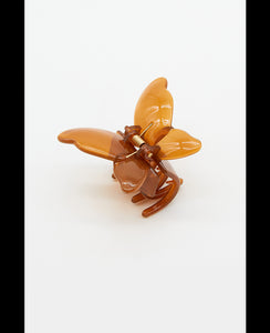 Stella + Gemma Hair Grip Butterfly Trans Brown