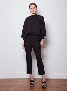 Wish The Label String Along Shirred Blouse Black