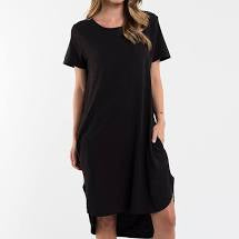 Load image into Gallery viewer, Foxwood Bayley Dress Washed Black
