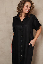 Load image into Gallery viewer, Eb &amp; Ive Studio Shirt Dress Ebony
