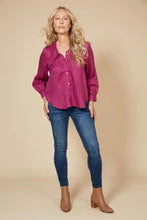 Load image into Gallery viewer, Eb &amp; Ive Diaz Blouse Mulberry
