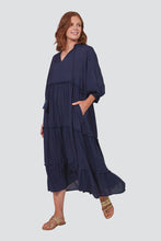Load image into Gallery viewer, Eb &amp; ive Esprit Tiered Dress Sapphire
