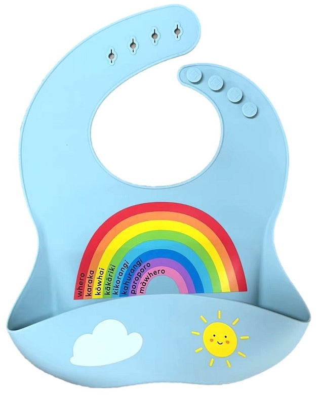 Moana Road Silicone Bib Rainbow