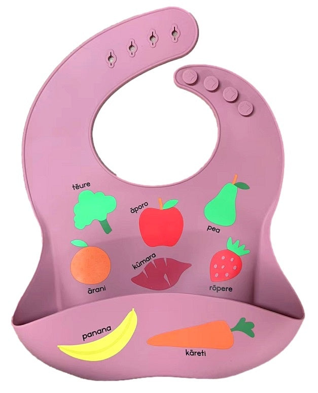 Moana Road Silicone Bib Fruit & Veg