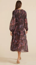 Load image into Gallery viewer, MinkPink Tahlia Shirred Midi Dress Chocolate/Multi
