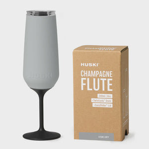 Huski Champagne Flute - Stone Grey